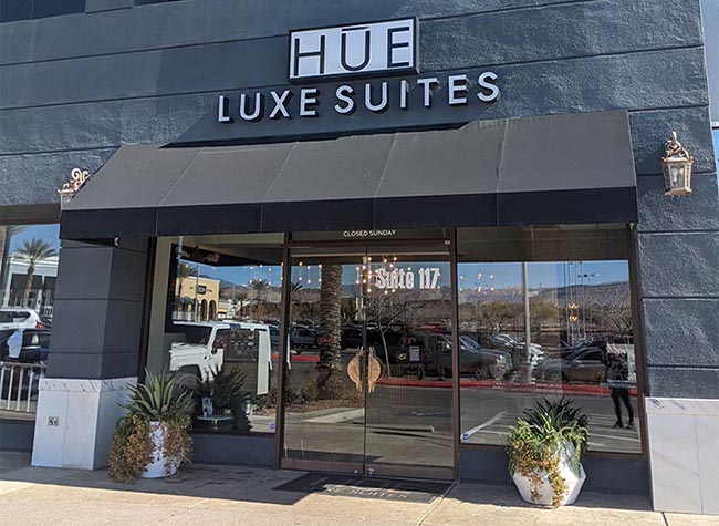 Our location in Hue LUXE Suites by the 215 beltway and Flamingo
