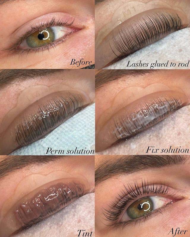 Lash-lift step-by-step process