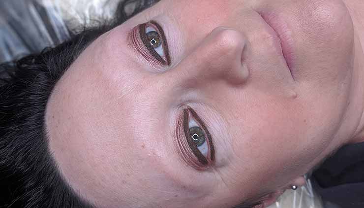 This patient has alopecia which left her with no brows. We did microblading and permanent makeup shading on her brows. iShapeBrows is based in Las Vegas, Nevada