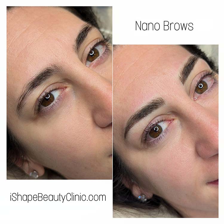 Nano brows done by Portia at her Summerlin, Las Vegas Clinic